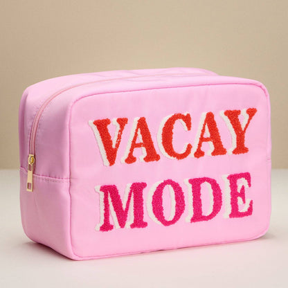 Nylon Beach Pouch with Fabric Letters: PK / ONE