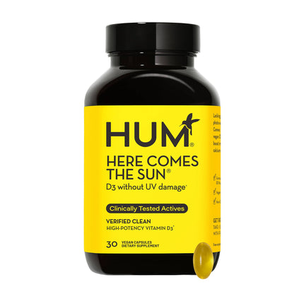 HUM HERE COMES THE SUN VEGAN VITAMIN D3 FOR BOOSTING MOOD