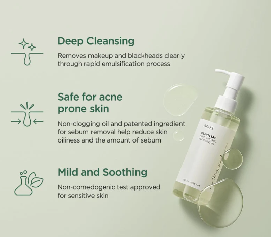 ANUA Heartleaf Pore Control Cleansing Oil: 200ml Full Size