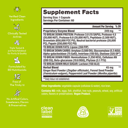 FLATTER ME CAPSULES FOR DIGESTIVE HEALTH & BLOATING RELIEF
