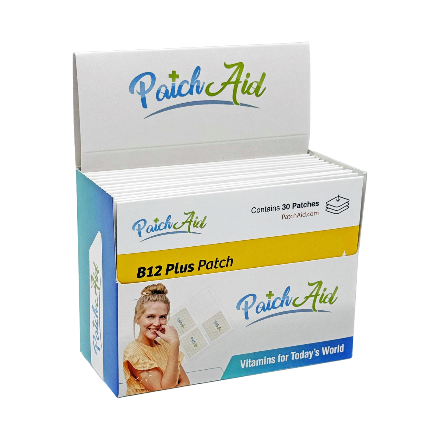 B12 Energy Plus Vitamin Patch - Energy & Mood Support: 1 pack-30 patches