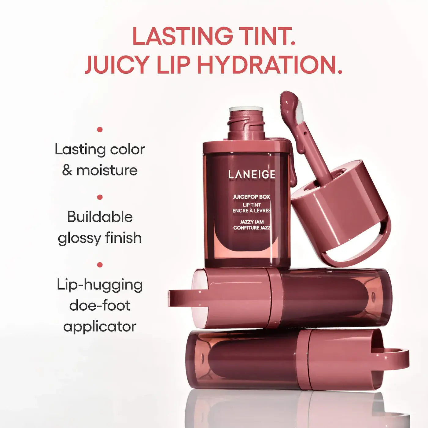 LANEIGE JuicePop Box Hydrating & Lightweight Oil Lip Tint: #3 Lo-fi Mauve