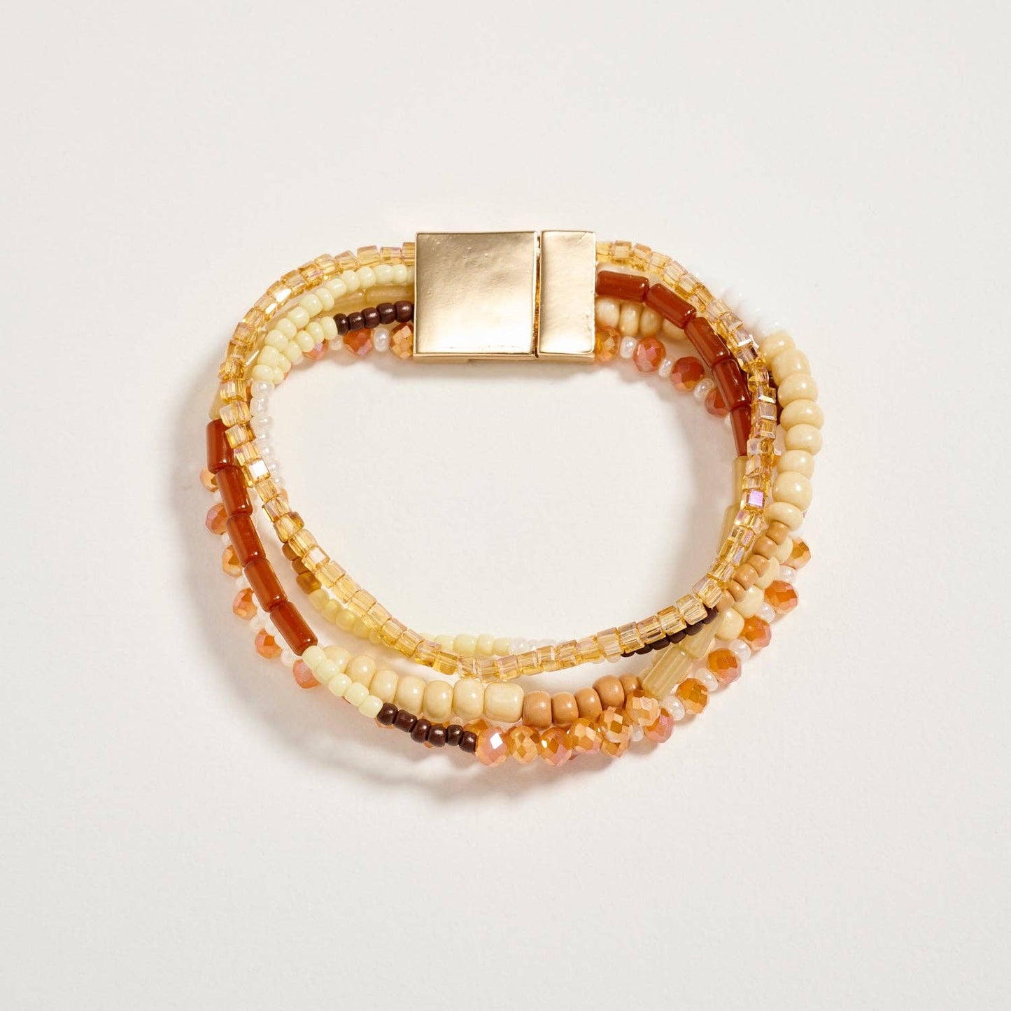Beaded Boho Stack Bracelet | Magnetic Clasp: NT / ONE