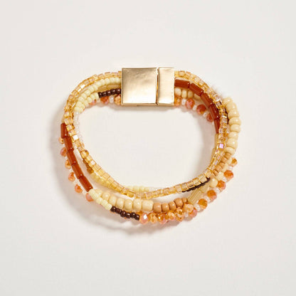 Beaded Boho Stack Bracelet | Magnetic Clasp: NT / ONE