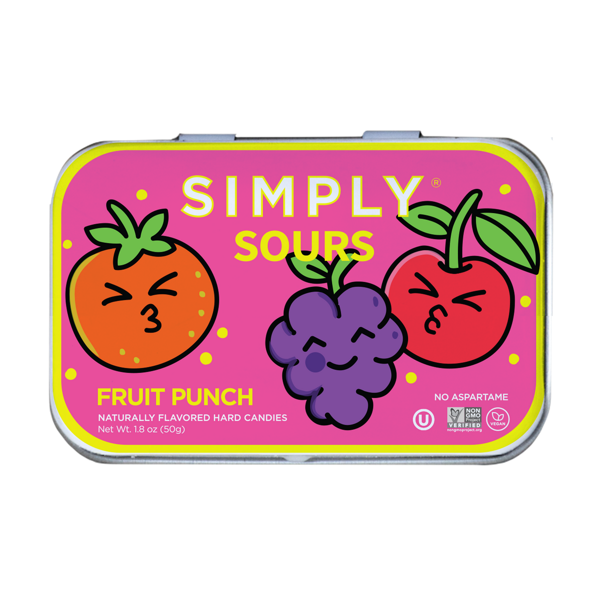 Simply Sours - Fruit Punch 1.8oz | 6 Tins