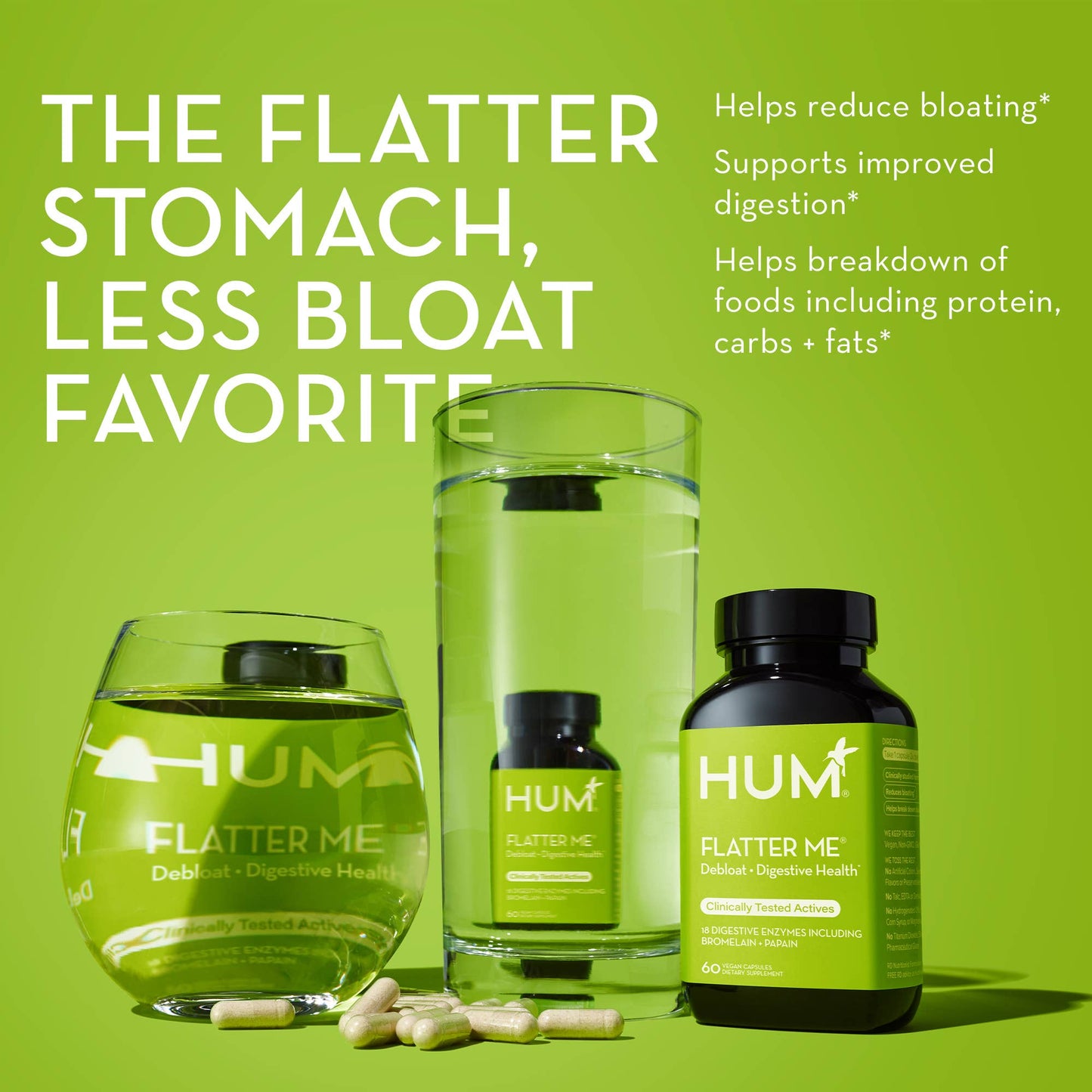 FLATTER ME CAPSULES FOR DIGESTIVE HEALTH & BLOATING RELIEF