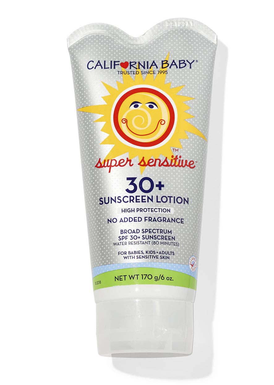 (Unscented)Super Sensitive™ Broad Spectrum SPF 30+ Sunscreen: 1.8oz/51g