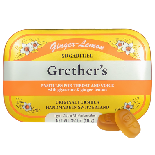 Grether's Pastilles Sugarfree Ginger Lemon
