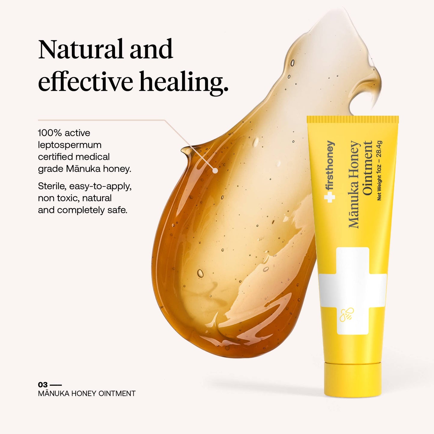 First Honey® Manuka Wound Ointment: 0.5 oz