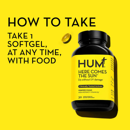 HUM HERE COMES THE SUN VEGAN VITAMIN D3 FOR BOOSTING MOOD