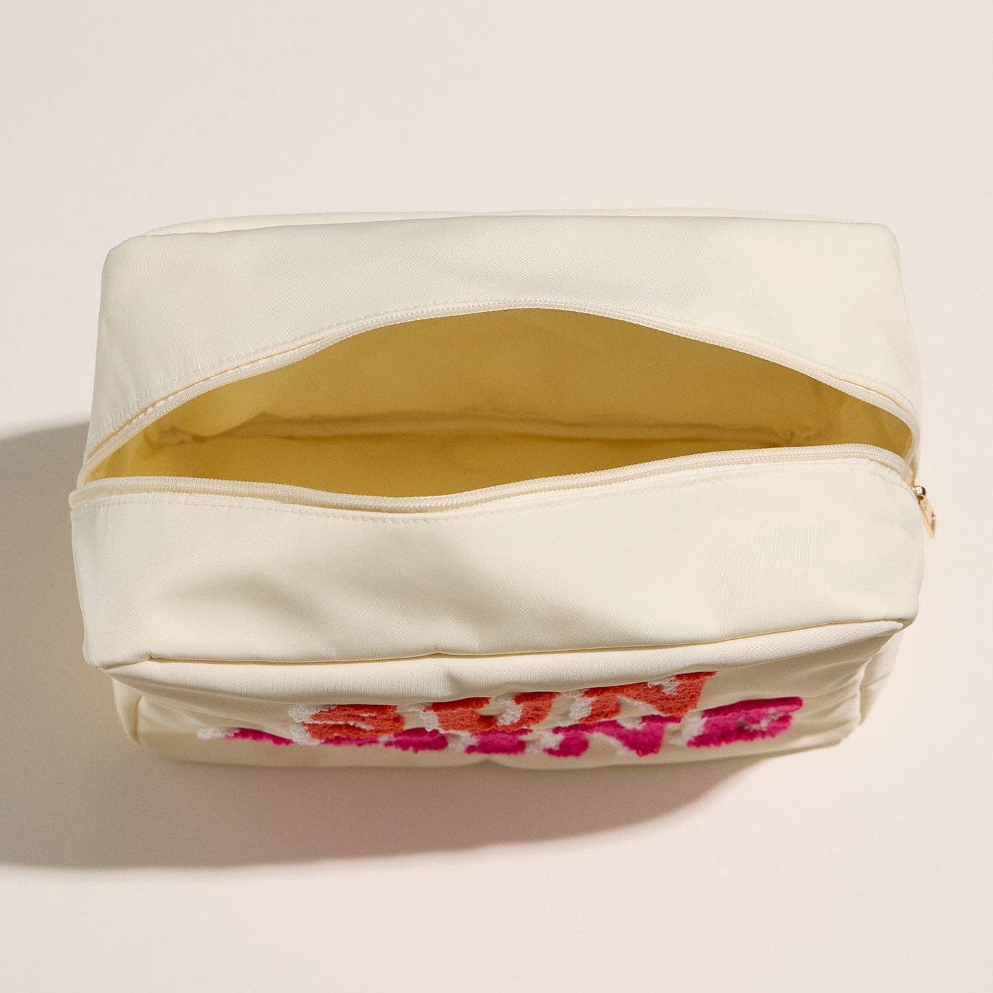 Nylon Beach Pouch with Fabric Letters: PK / ONE