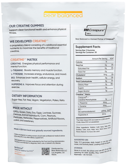 The World's First Creatine Gummies® — Made with Creapure®: 1 Month