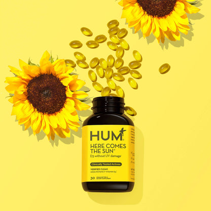 HUM HERE COMES THE SUN VEGAN VITAMIN D3 FOR BOOSTING MOOD