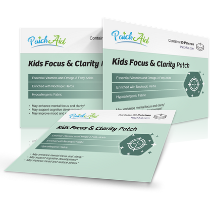 Kids Focus & Clarity Patch – Daily Cognitive Booster: 1-Pack
