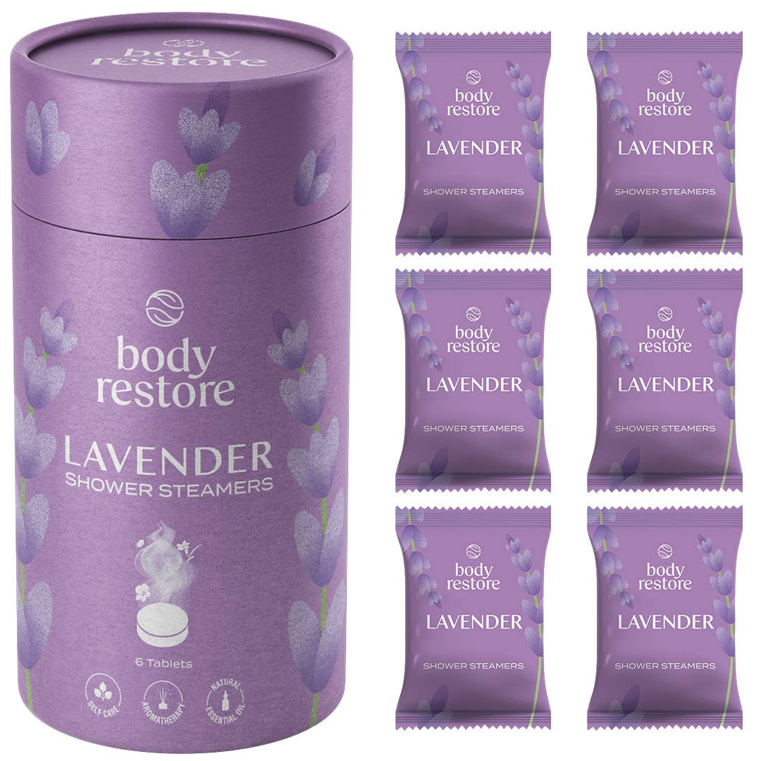 Body Restore Shower Steamer Aromatherapy Tube Pack of 6 : Eucalyptus & Mint