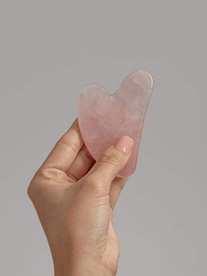 The Rose Quartz Gua Sha Facial Tool