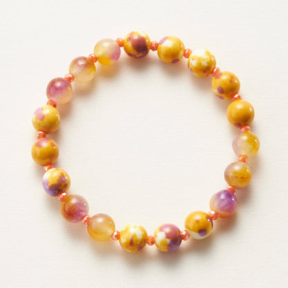 Natural Stone Beaded | Bracelet: PUR