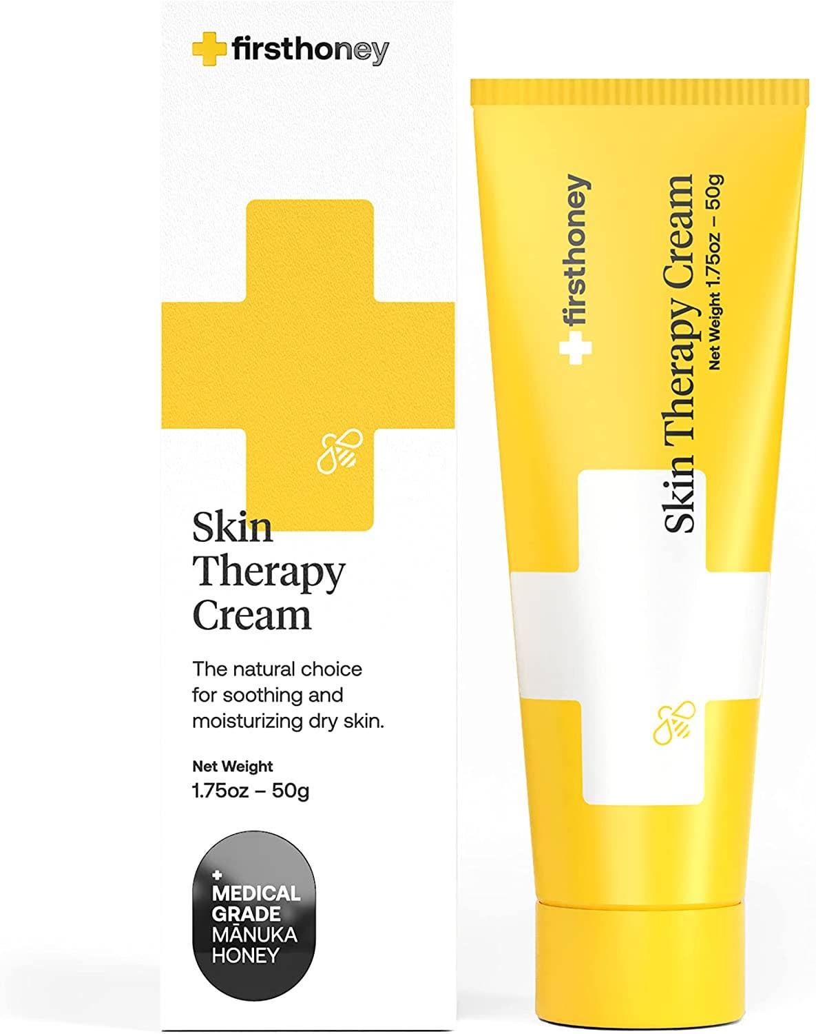First Honey® Manuka Honey Cream for Eczema & Dry Skin: English / 3.5oz