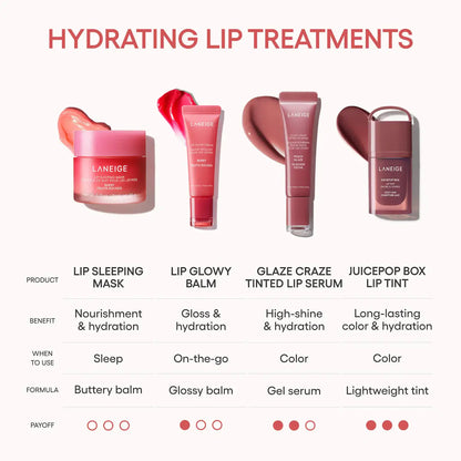 LANEIGE JuicePop Box Hydrating & Lightweight Oil Lip Tint: #6 Red Classic