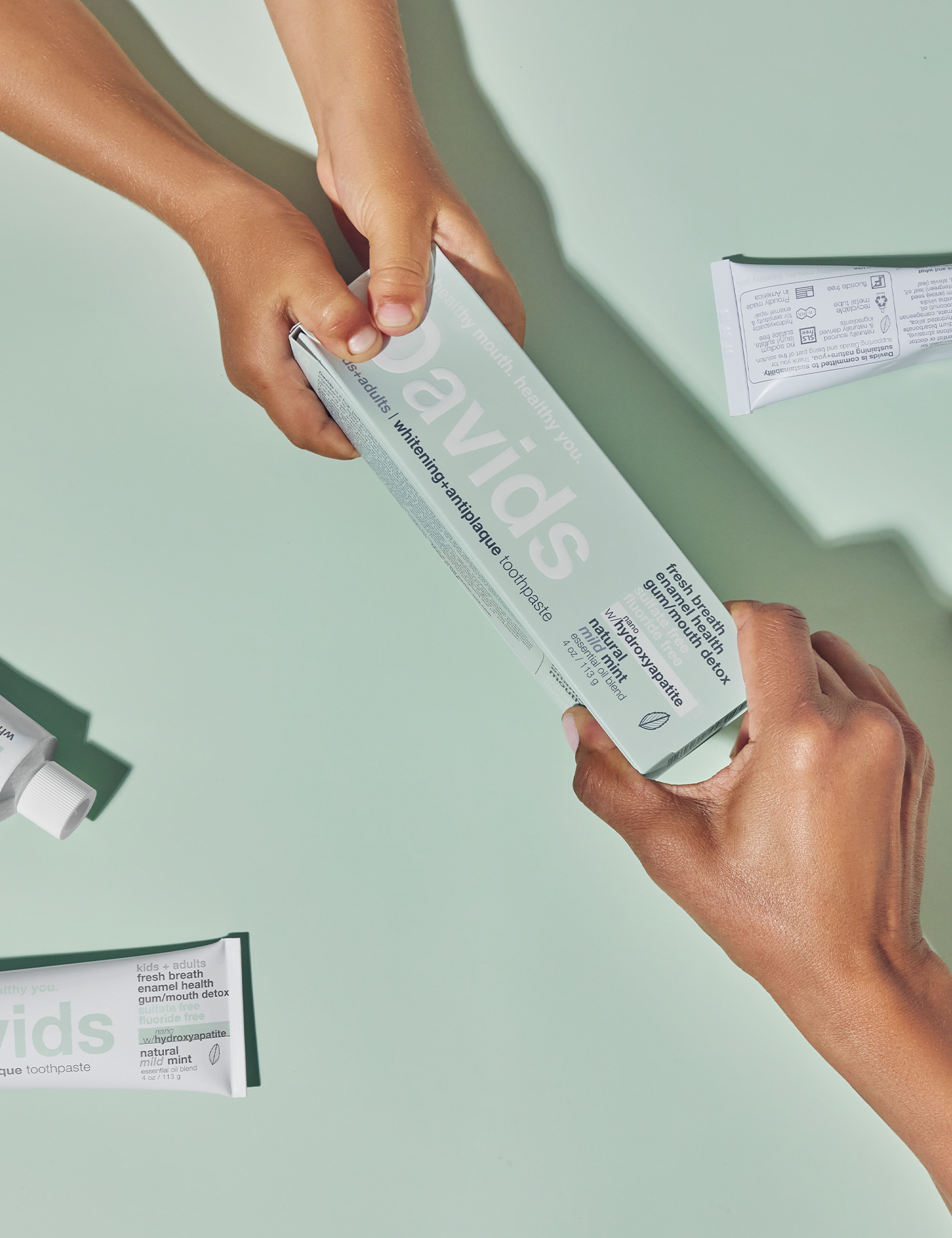 Davids kids + adults nano-hydroxyapatite / mild mint