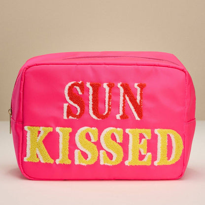 Nylon Beach Pouch with Fabric Letters: PK / ONE