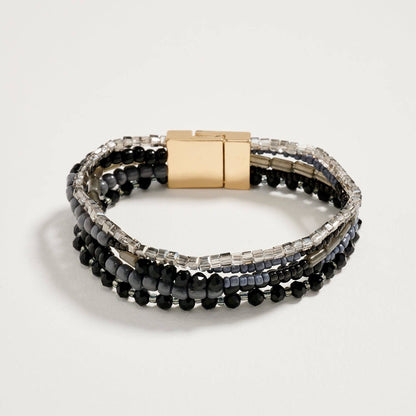 Beaded Boho Stack Bracelet | Magnetic Clasp: NT / ONE