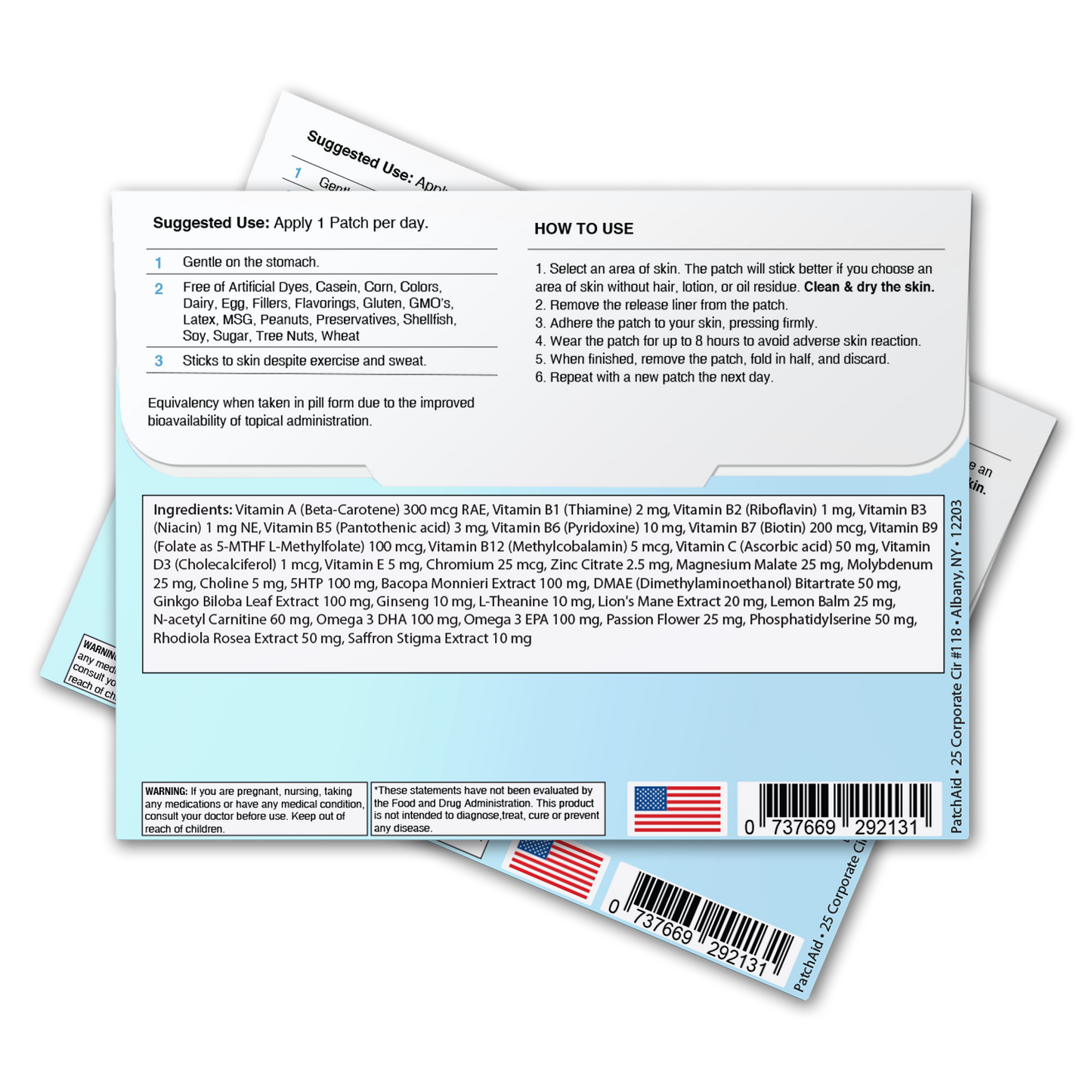 Focus and Clarity Patch - Cognitive & Memory Function: Single Pack (30 Patches)