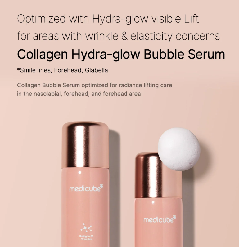 MEDICUBE Collagen Glow Bubble Serum