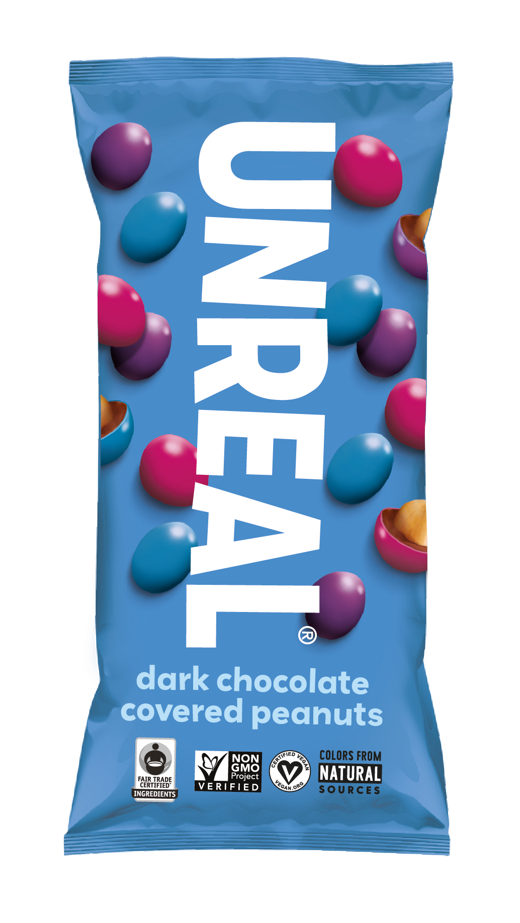 Dark Chocolate Peanut Gems Snack Bags - 12 Count
