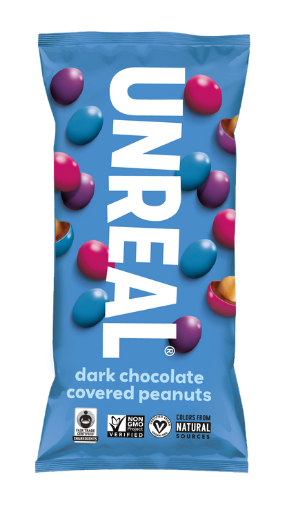 Dark Chocolate Peanut Gems Snack Bags - 12 Count