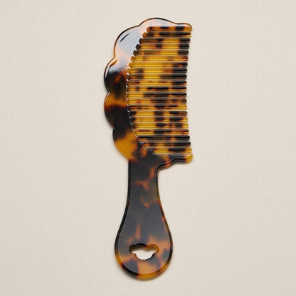 Scalloped Resin Handle Comb: GRMT