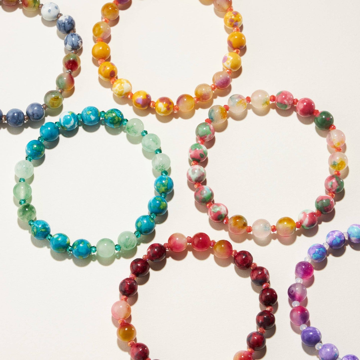 Natural Stone Beaded | Bracelet: GRY