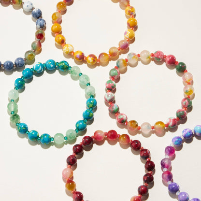 Natural Stone Beaded | Bracelet: GRY