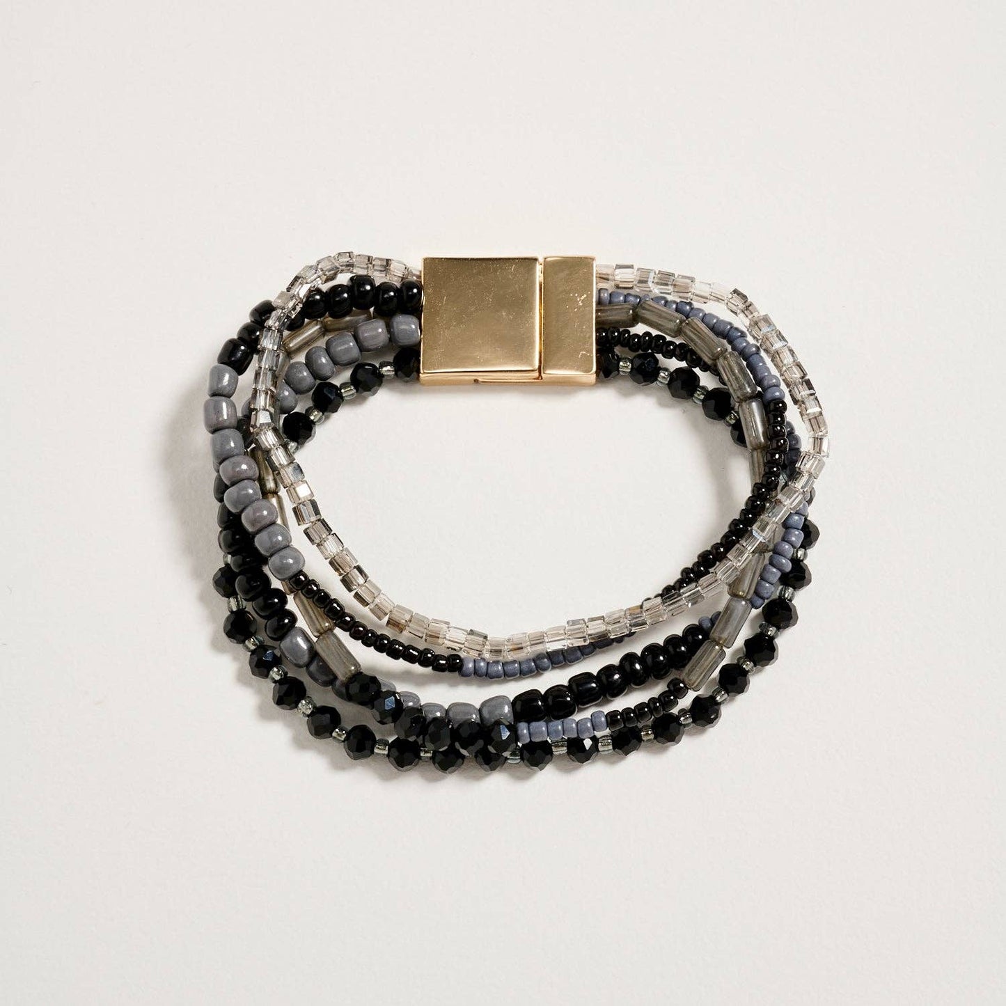 Beaded Boho Stack Bracelet | Magnetic Clasp: NT / ONE