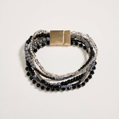 Beaded Boho Stack Bracelet | Magnetic Clasp: NT / ONE