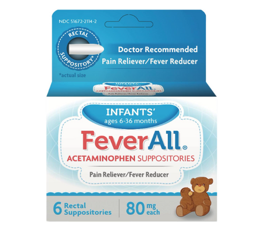 FEVERALL SUPP 80MG ALPH   6