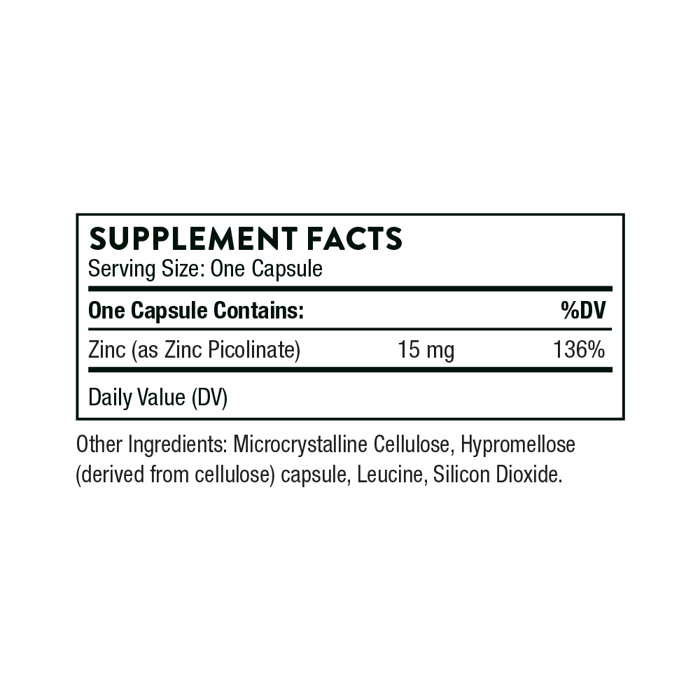 ZINC PICOLINATE 15mg