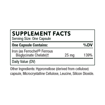Thorne Iron Bisglycinate 25mg