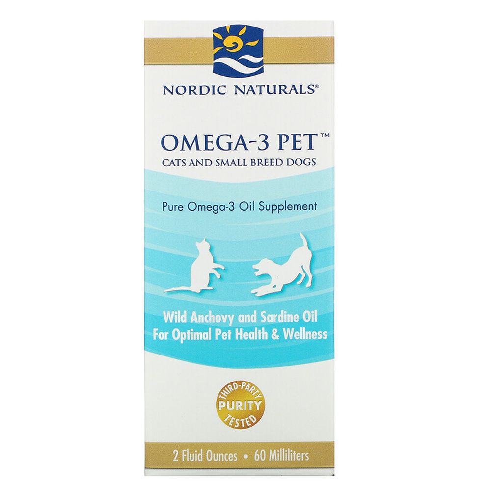 Nordic Naturals Omega-3 Pet Cats And Small Breed Dogs 2 Fl Oz (60 mL)