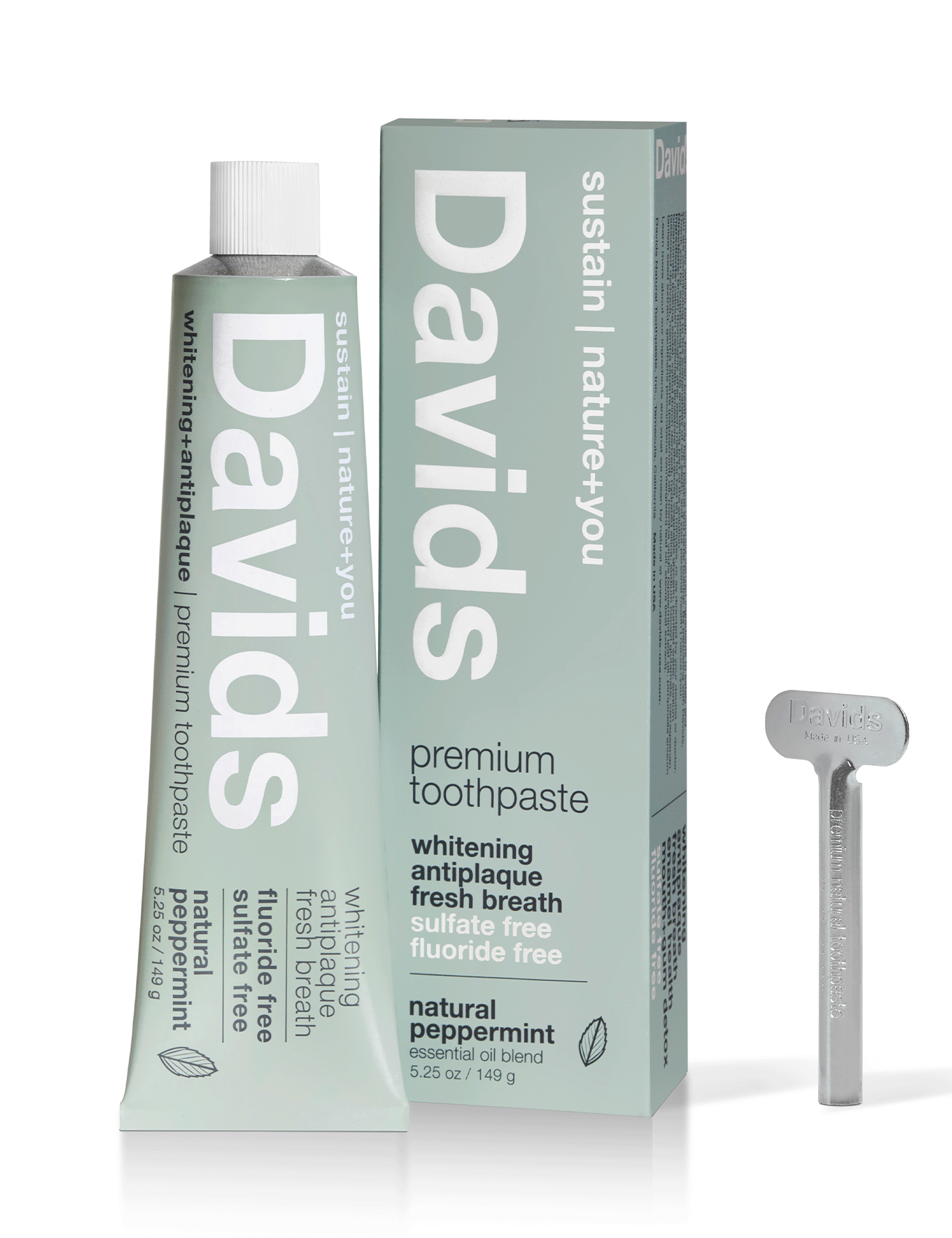 Davids premium toothpaste / peppermint