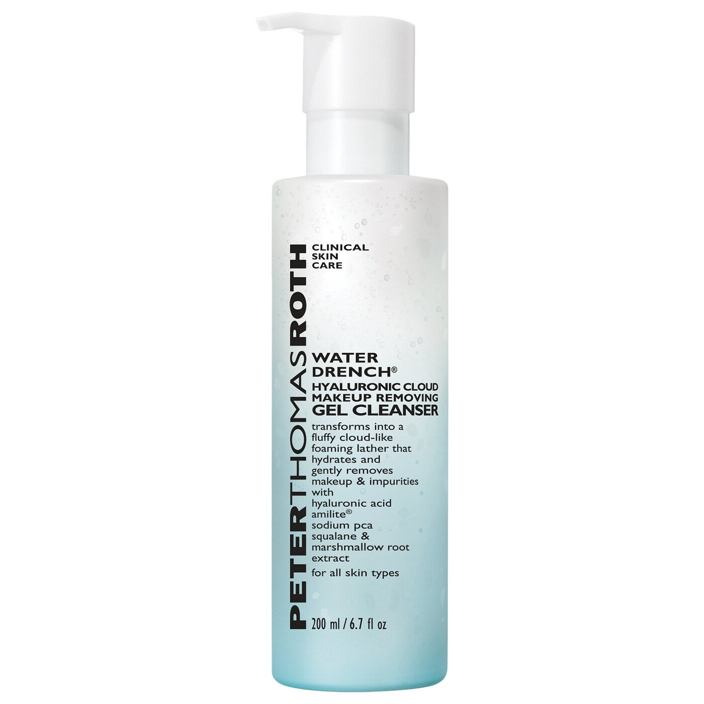 Peter Thomas Roth Water Drench Hyaluronic Cloud Makeup Removing Gel Cleanser