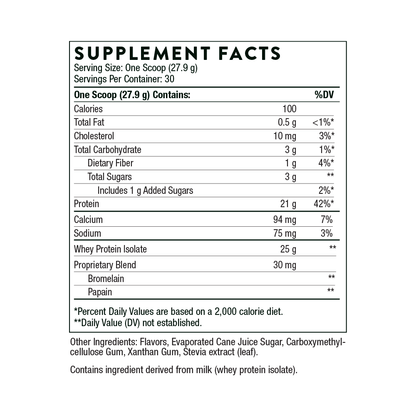 Whey Protein Isolate Vanilla