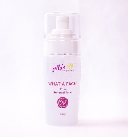 Gilly's Organics WHAT A FACE! Renewal Toner Rose